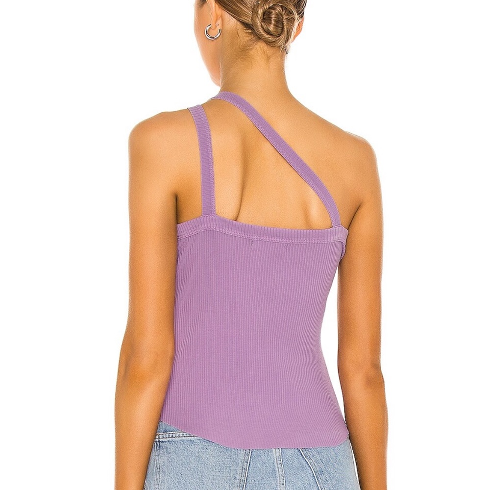 John Elliot Cotton Rib Asymmetrical Tank - Picture 4 of 4